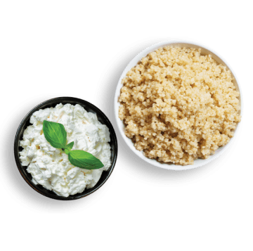 Quibe de Quinoa Recheado com Creme de Ricota e Espinafre